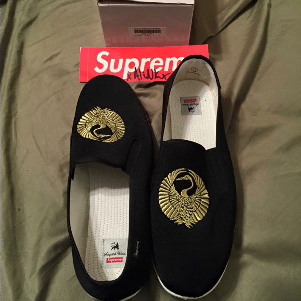 Supreme x Sasquatch fabrics slip ons